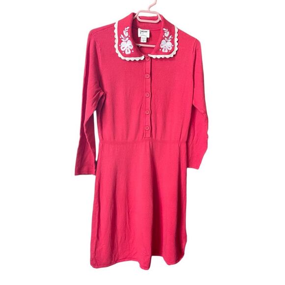 Joanie Clothing size Med Benita embroidered collar knitted dress. - Picture 2 of 7